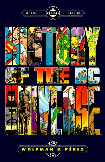 History of the DC Universe #2 comic book cover, 1987