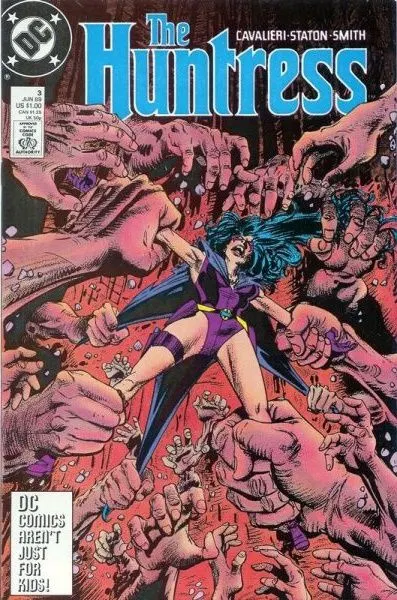 Huntress, Vol. 1 #3 comic book cover, 1989