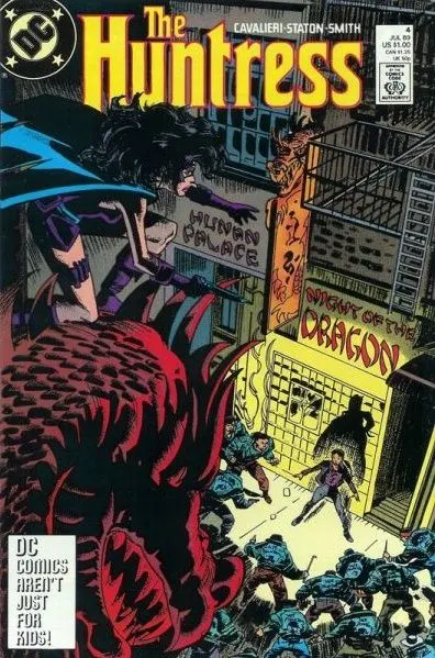 Huntress, Vol. 1 #4 comic book cover, 1989