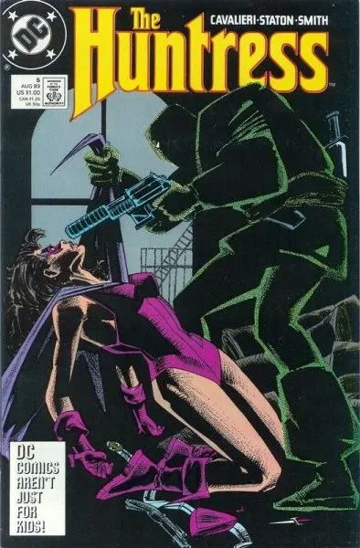 Huntress, Vol. 1 #5 Direct Edition comic book cover, 1989