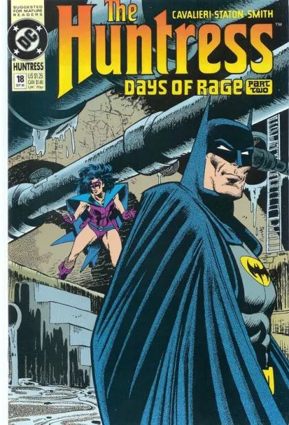 Huntress, Vol. 1 #18 comic book cover, 1990