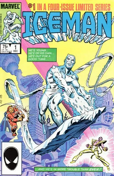 Iceman, Vol. 1 #1 Direct Edition comic book cover, 1984