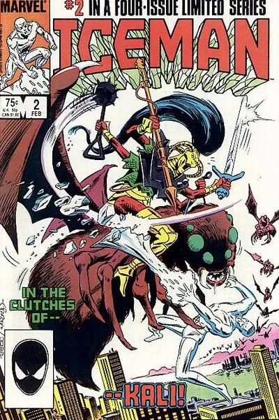 Iceman, Vol. 1 #2 Direct Edition comic book cover, 1985