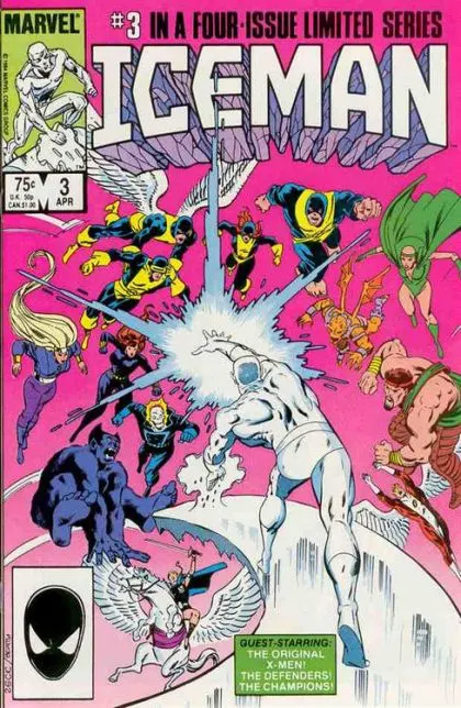 Iceman, Vol. 1 #3 Direct Edition comic book cover, 1985
