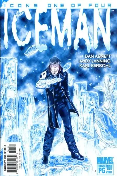 Iceman, Vol. 2 #1 Steve Uy Regular comic book cover, 2001
