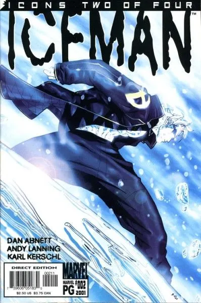 Iceman, Vol. 2 #2 Steve Uy Regular comic book cover, 2001