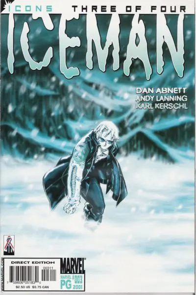 Iceman, Vol. 2 #3 Steve Uy Regular comic book cover, 2001