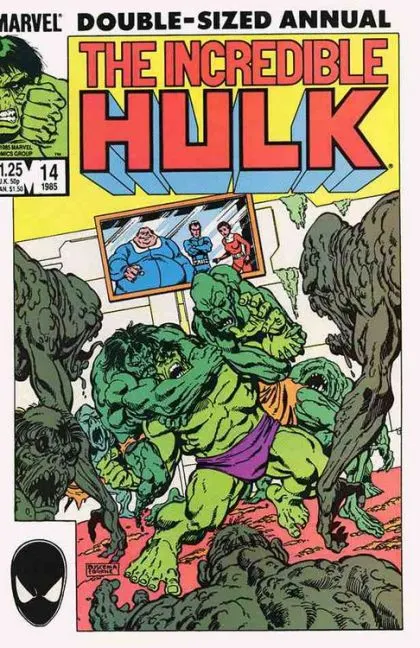 The Incredible Hulk, Vol. 1 Annual #14 Direct Edition comic book cover, 1985