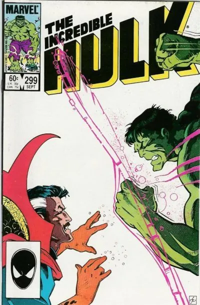 The Incredible Hulk, Vol. 1 #299 Direct Edition comic book cover, 1984