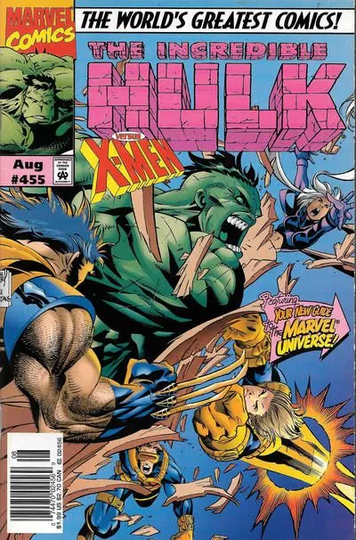 The Incredible Hulk, Vol. 1 #455 Newsstand Edition comic book cover, 1997