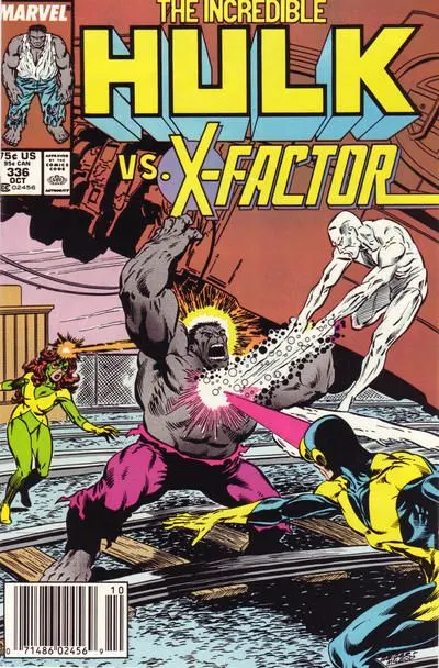 The Incredible Hulk, Vol. 1 #336 Newsstand Edition comic book cover, 1987