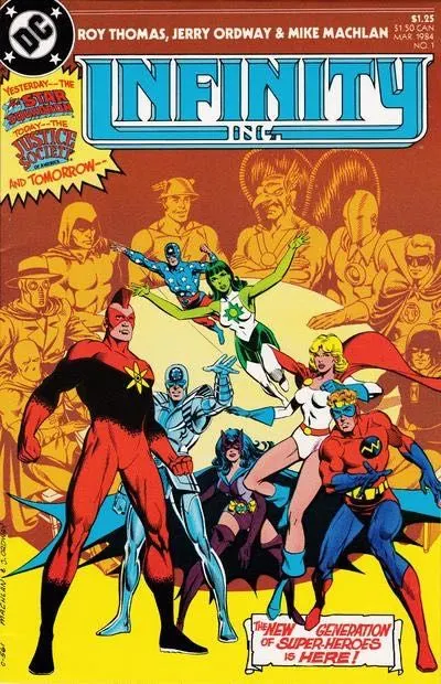 Infinity Inc., Vol. 1 #1 comic book cover, 1984
