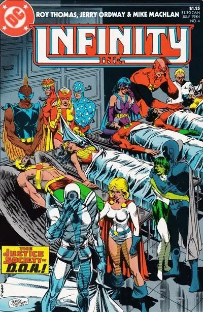 Infinity Inc., Vol. 1 #4 comic book cover, 1984