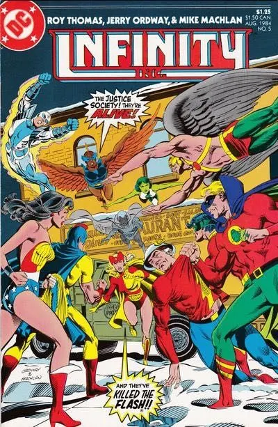 Infinity Inc., Vol. 1 #5 comic book cover, 1984