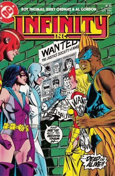 Infinity Inc., Vol. 1 #6 comic book cover, 1984