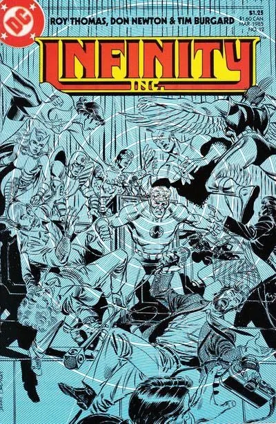 Infinity Inc., Vol. 1 #12 comic book cover, 1985