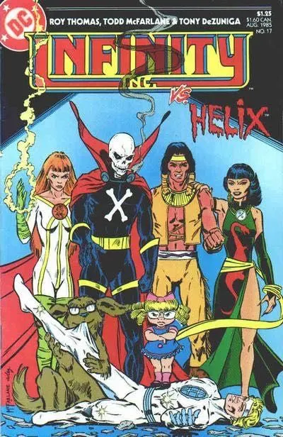 Infinity Inc., Vol. 1 #17 comic book cover, 1985