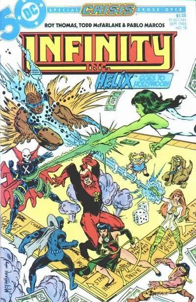 Infinity Inc., Vol. 1 #18 comic book cover, 1985