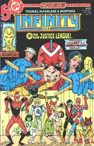 Infinity Inc., Vol. 1 #19 comic book cover, 1985