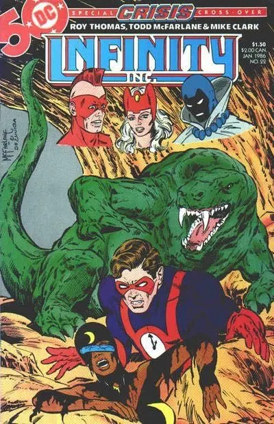 Infinity Inc., Vol. 1 #22 comic book cover, 1986