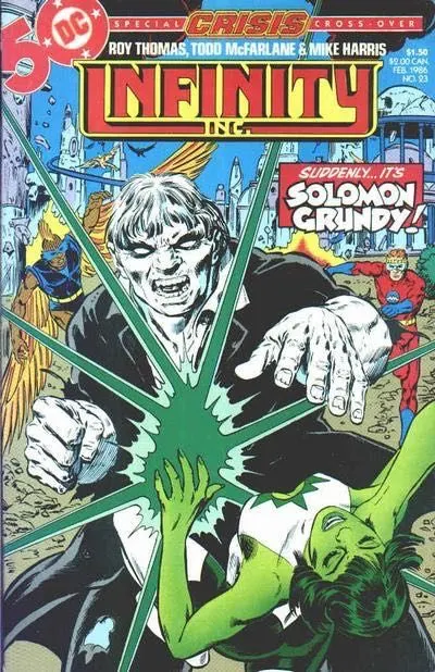 Infinity Inc., Vol. 1 #23 comic book cover, 1986