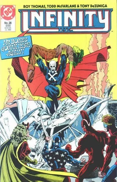 Infinity Inc., Vol. 1 #28 comic book cover, 1986