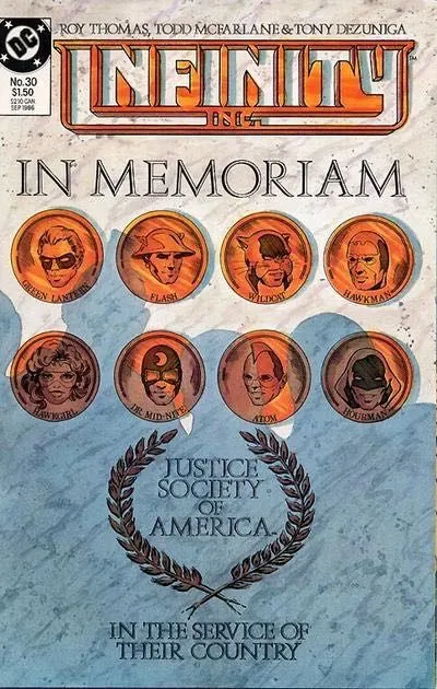 Infinity Inc., Vol. 1 #30 comic book cover, 1986