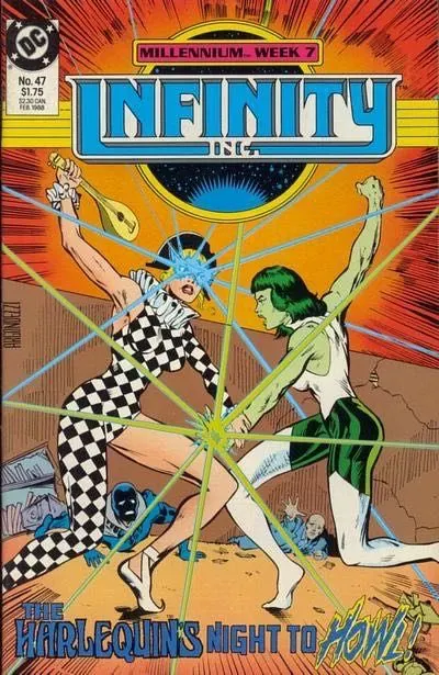 Infinity Inc., Vol. 1 #47 comic book cover, 1988