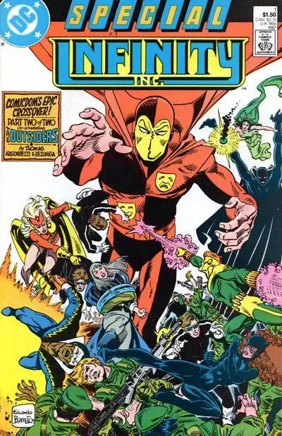 Infinity Inc. Special #1 comic book cover, 1987