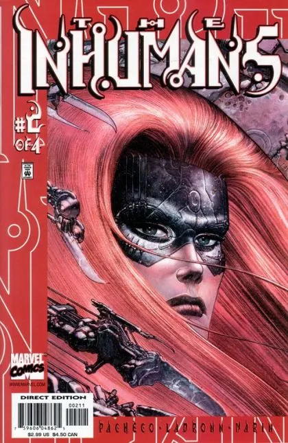 Inhumans, Vol. 3 #2 comic book cover, 2000