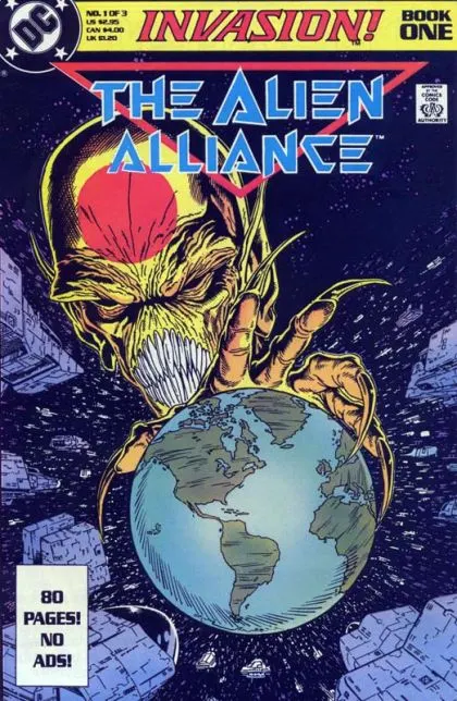 Invasion #1 Direct Edition comic book cover, 1988