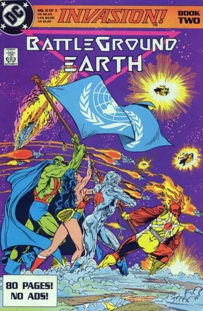 Invasion #2 Direct Edition comic book cover, 1988