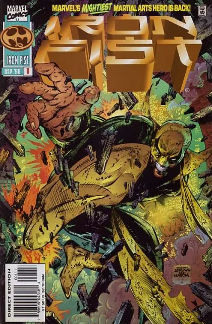 Iron Fist, Vol. 2 #1 comic book cover, 1996