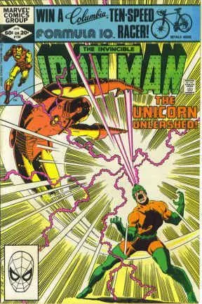 Iron Man, Vol. 1 #154 Direct Edition comic book cover, 1982