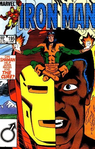 Iron Man, Vol. 1 #195 Direct Edition comic book cover, 1985
