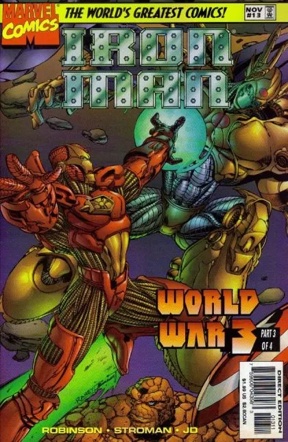 Iron Man, Vol. 2 #13 Direct Edition comic book cover, 1997