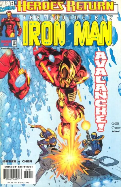 Iron Man, Vol. 3 #2 Direct Edition comic book cover, 1998