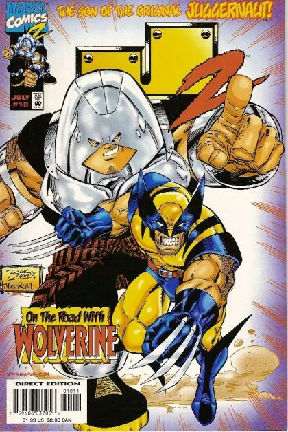 J2 #10 Direct Edition comic book cover, 1999