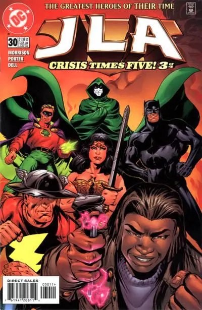JLA #30 Direct Edition comic book cover, 1999