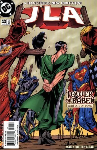 JLA #43 Direct Edition comic book cover, 2000