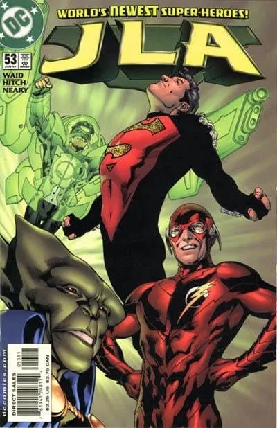 JLA #53 Direct Edition comic book cover, 2001