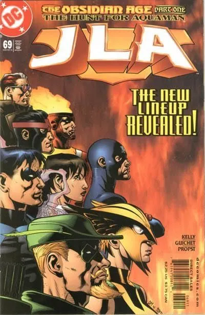 JLA #69 Direct Edition comic book cover, 2002