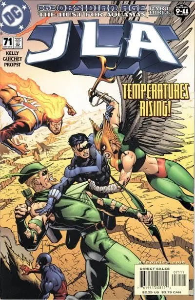 JLA #71 Direct Edition comic book cover, 2002