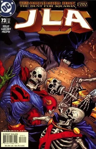 JLA #73 Direct Edition comic book cover, 2002