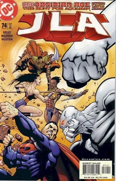 JLA #74 Direct Edition comic book cover, 2002