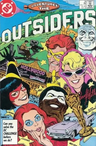 Adventures of the Outsiders #38 Direct Edition comic book cover, 1986