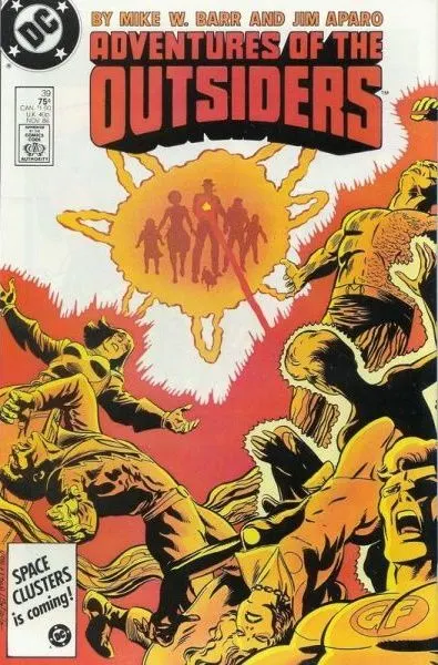 Adventures of the Outsiders #39 Direct Edition comic book cover, 1986