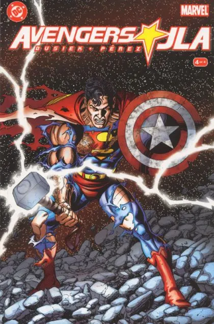 JLA / Avengers #4 George Pérez Regular comic book cover, 2004