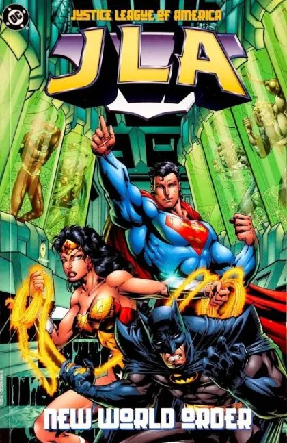 JLA TP #1TP-B comic book cover, 1997