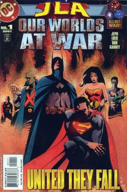 JLA: Our Worlds at War #1 comic book cover, 2001